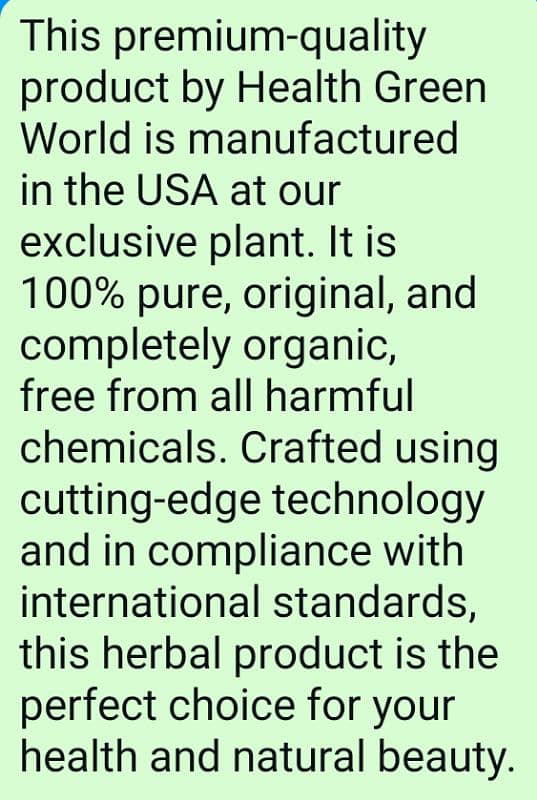 USA MADE IMPORTED HERBAL PRODUCT YOUR HEALTH DOCTOR 2