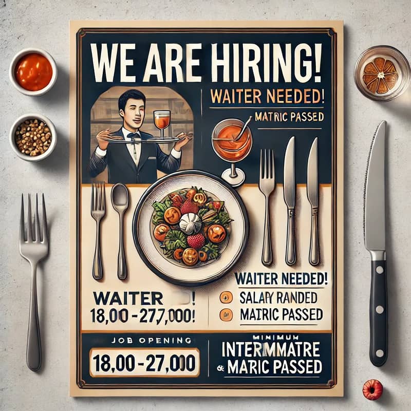 Waiter hiring 0