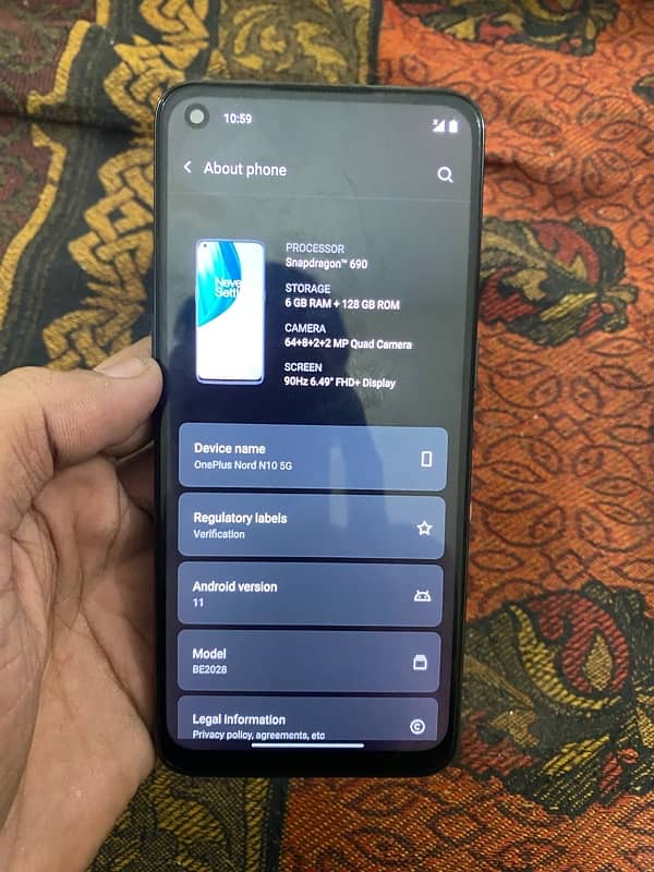 oneplus nord 10 5g 6gb 128gb pta aproved 3