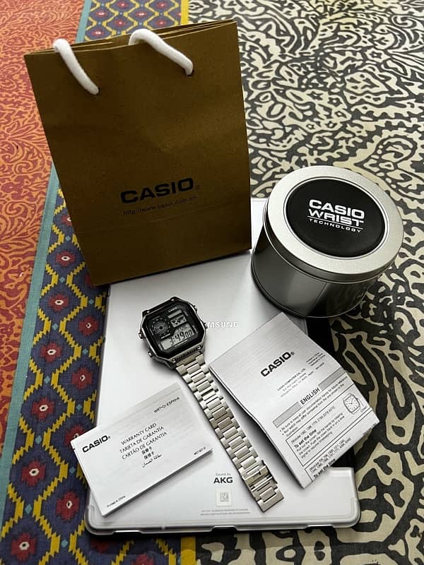 BRAND NEW Casio ILLUMINATOR AE1200WH Youth vintage Series 8