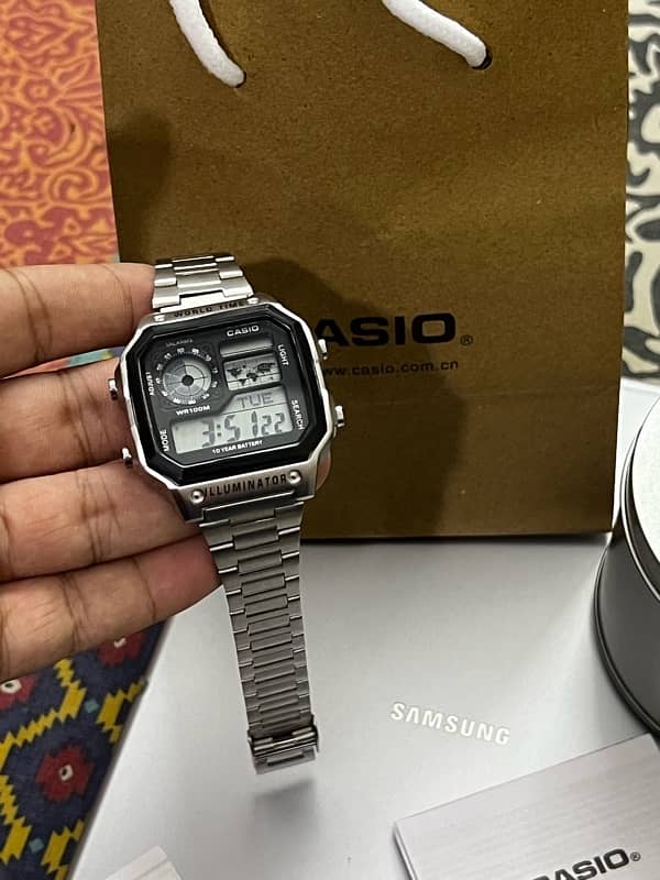 BRAND NEW Casio ILLUMINATOR AE1200WH Youth vintage Series 9