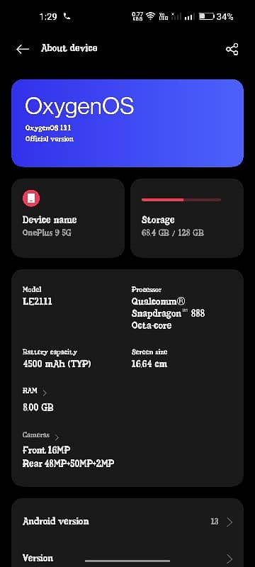 oneplus 9 5G 6