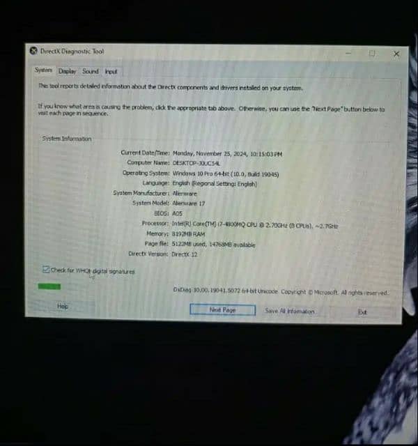 DELL ALIENWARE GAMING , RGB LAPTOP URGENT AND EXCHANGE POSSIBLE , PC 4