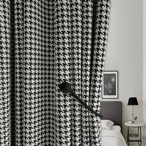 check style black nd white curtain 0