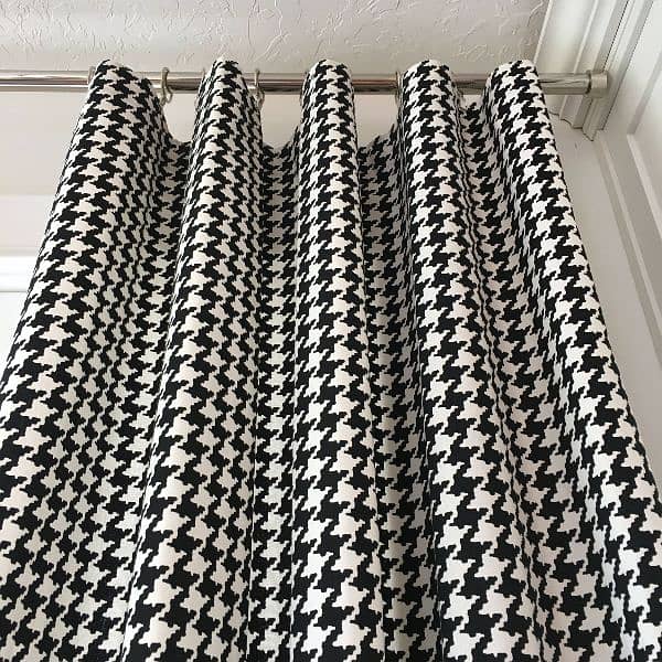 check style black nd white curtain 1