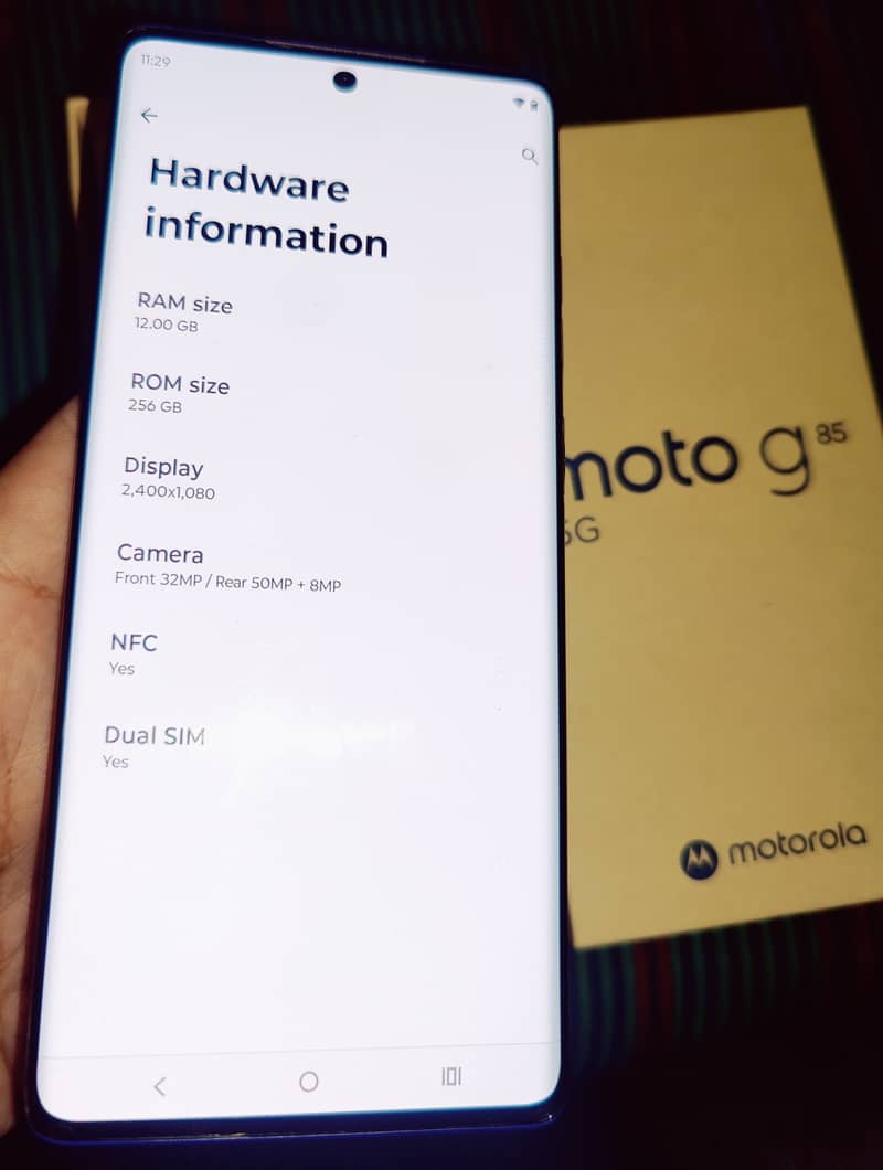 Motorola Moto g85 5G  12gb/256gb official PTA approved 2