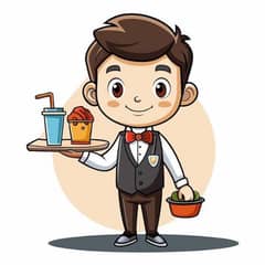 Waiter job,Waitress job,Female Gro job,Kitchen helper job,Limca maker