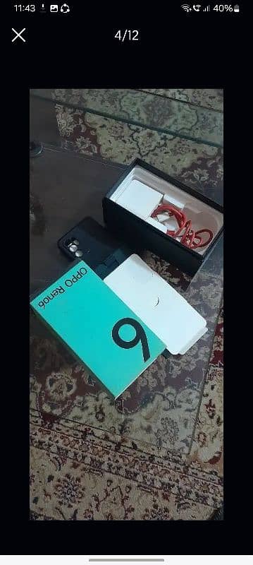 oppo reno6 8 GP ram ograinal mobile with box with charja 2