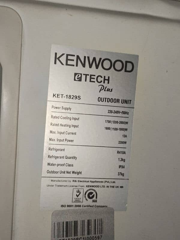 Kenwood 1.5 ton 6