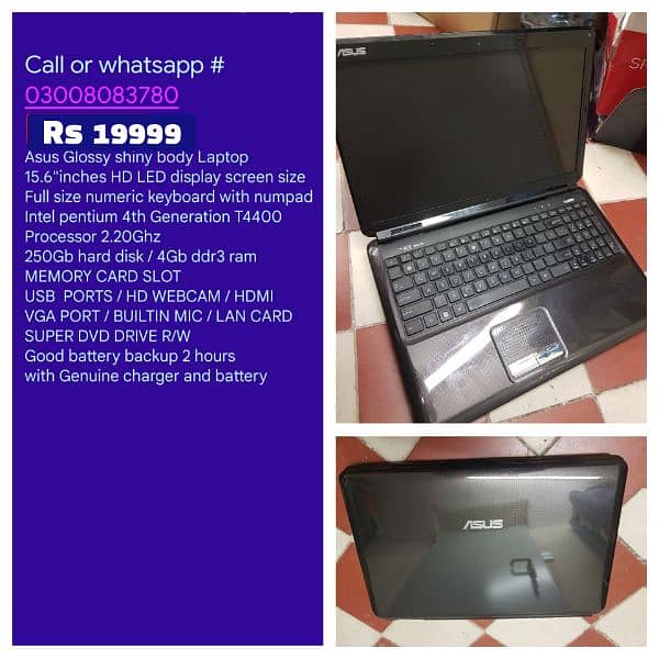 Laptops available condition 10/10 Location harbanspura 03,00,80,83,780 9