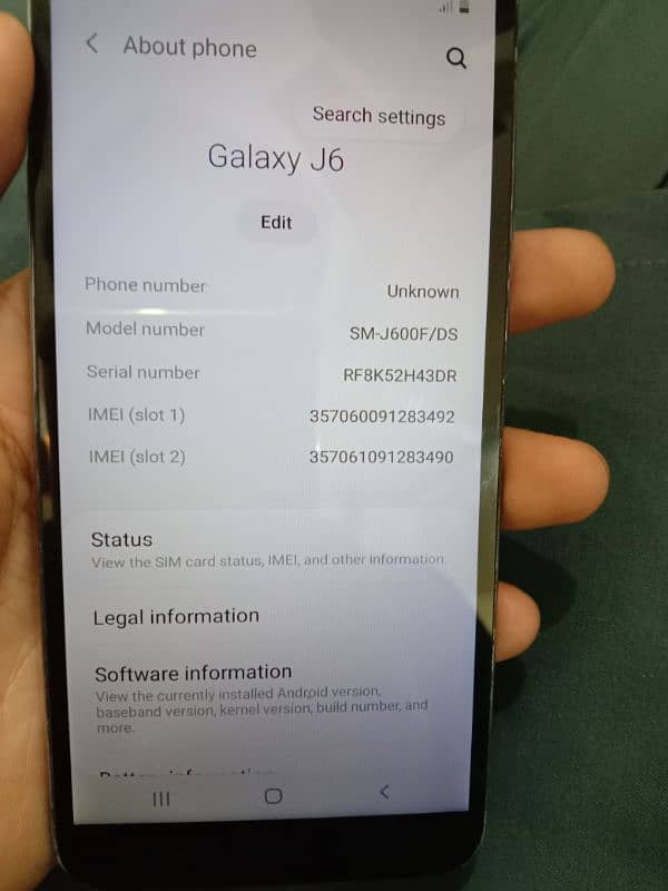 Samsung j6 0