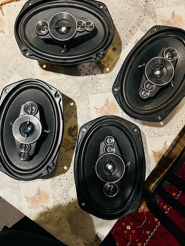 4 speakers for sale amplifiers supported 3