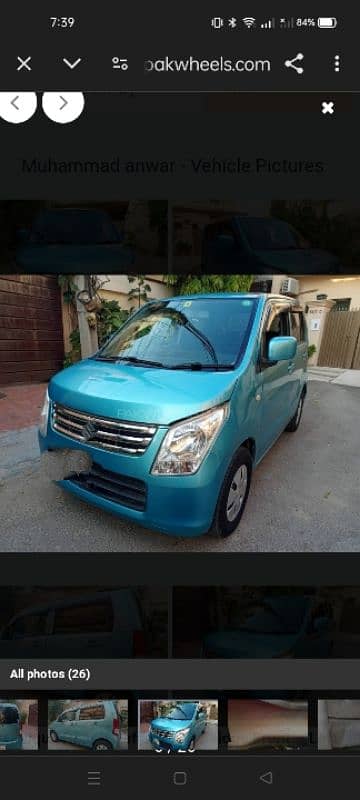 Wagon R Automatic. 2011 Japanese. . 2015 Reg. Lahore num. 0