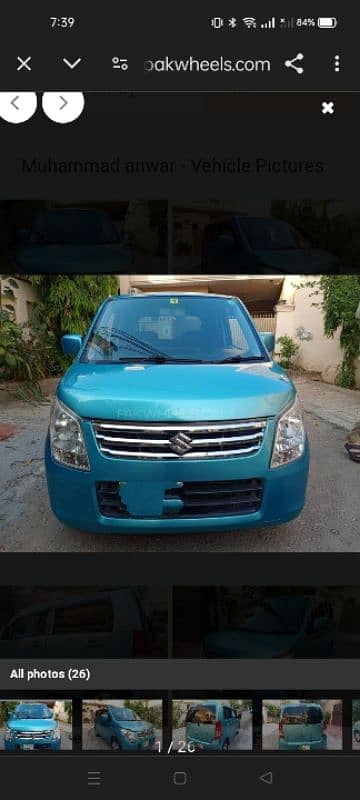 Wagon R Automatic. 2011 Japanese. . 2015 Reg. Lahore num. 5