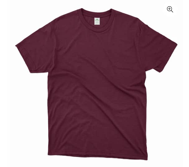 Plain round neck T-shirt for men 3