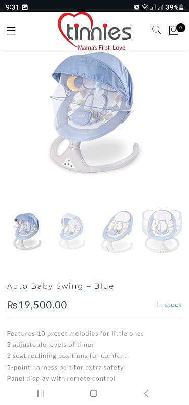 Baby swing Babies swinger 12