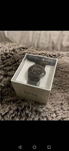 Fossil gen 5e 44mm Black Silicone smartwatch.