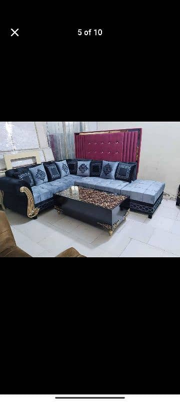 brand New elegant design sofa set Master molty foam 10 year warranty 6