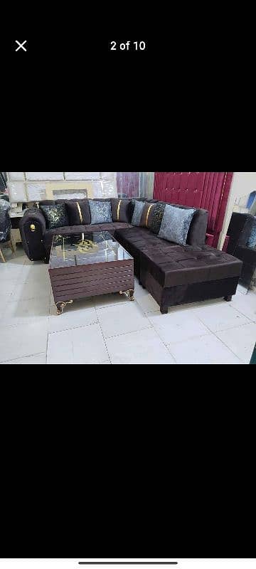 brand New elegant design sofa set Master molty foam 10 year warranty 9