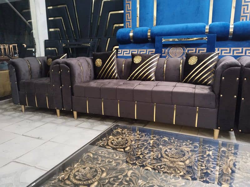 brand New elegant design sofa set Master molty foam 10 year warranty 15