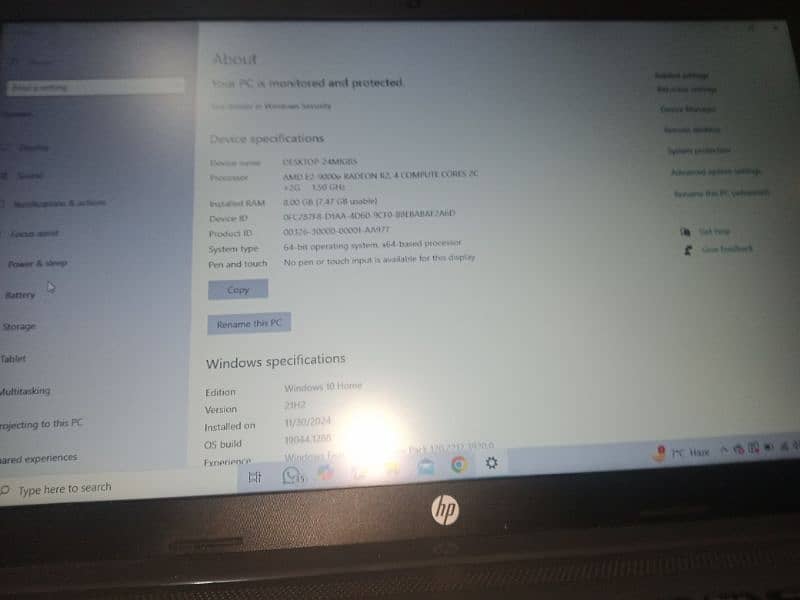 laptop, Hp Notebook 255 G7 5