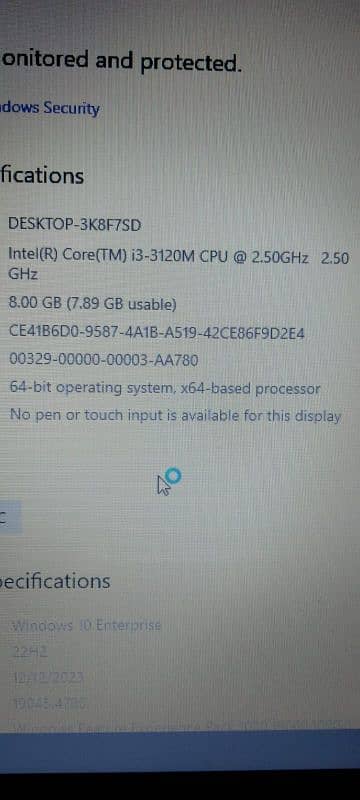 Toshiba core i 3 (3rd gen) plus charger 1