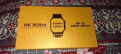 HK 9 ultra golden smart watch