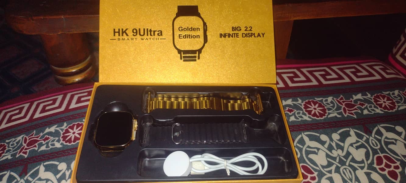 HK 9 ultra golden smart watch 5