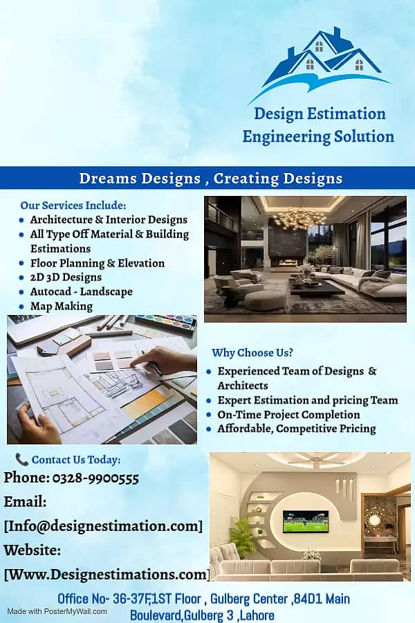 Architect Services/Interior/3D Views/House map/autocad/نقشہ نویس/BOQ 0