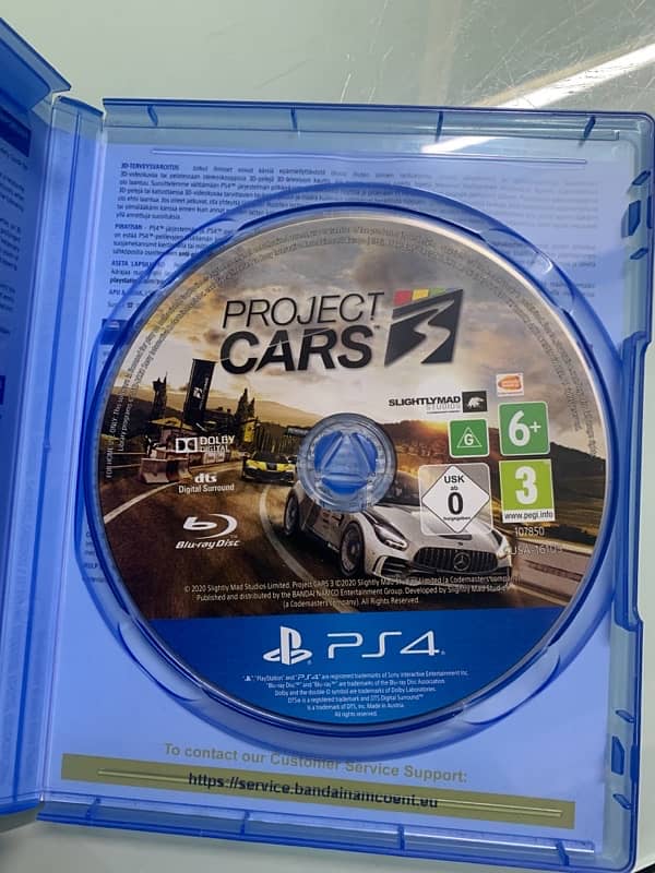 project cars 3 game disc for ps4 1