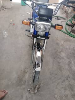 Honda CD 70 blue color first owner good condition