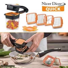 5 in 1 nicer dicer plus- 1pc vegetable cutter with 5 blades