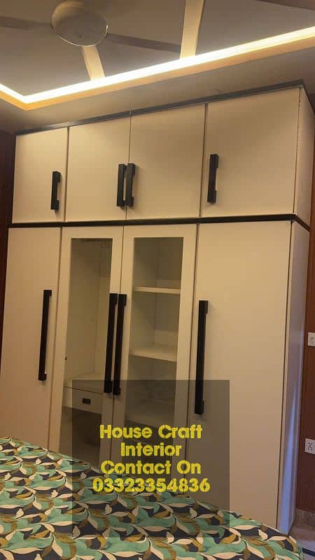 Almari Wardrobe Cupboard Wall To Wall Cabinet Style Available 0