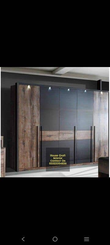 Almari Wardrobe Cupboard Wall To Wall Cabinet Style Available 11