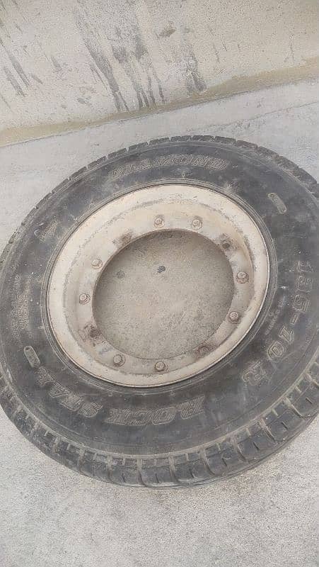 Rickshaw Tyre With Rim 6