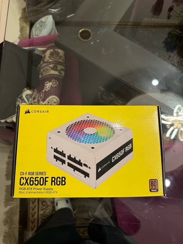 CX650F RGB White — 650 Watt 80 Plus Bronze Certified  RGB White 0