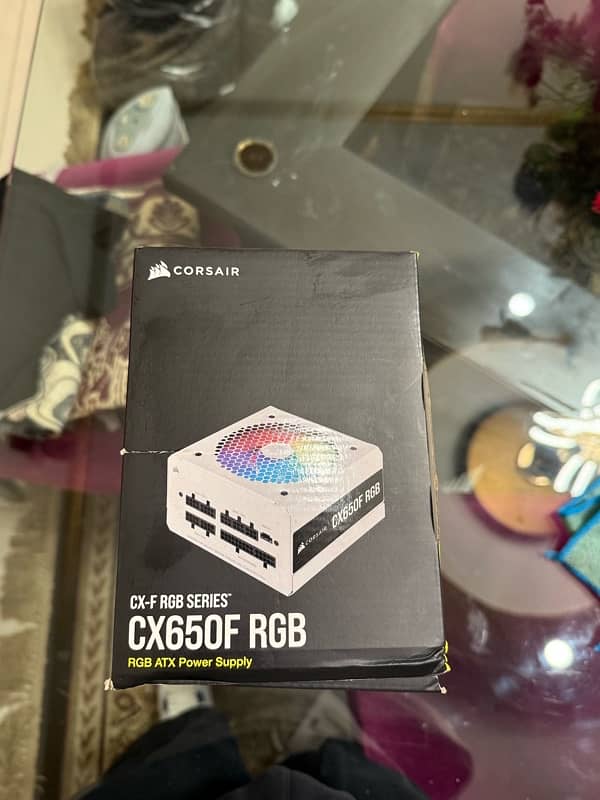 CX650F RGB White — 650 Watt 80 Plus Bronze Certified  RGB White 1