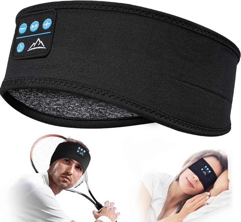 Bluetooth Earphones Sports Sleeping Headband Soft Sleep Headphones 7