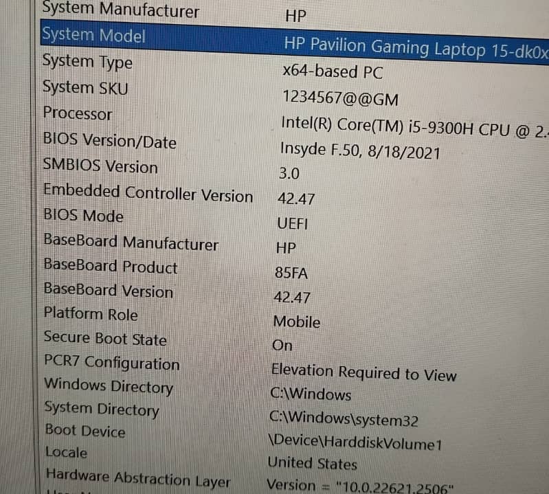 Pavilion Gaming Laptop I5 3