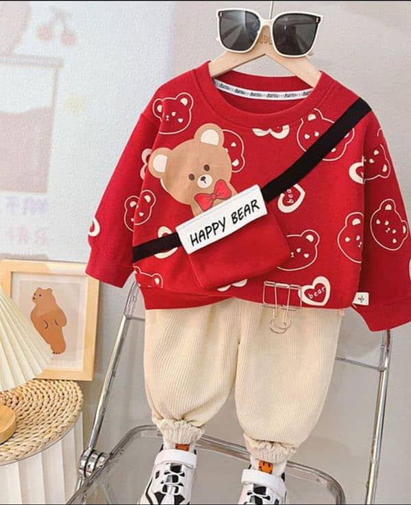 kids baby's fleece printed sweet shirt Track suit/boy's girls Winter 0