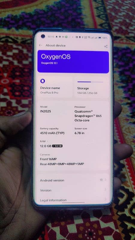 one plus 8 pro 12/256 dual sim global version OnePlus 8pro 4