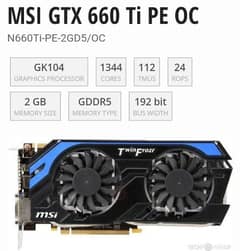 GTX 660TI ( 2GB )