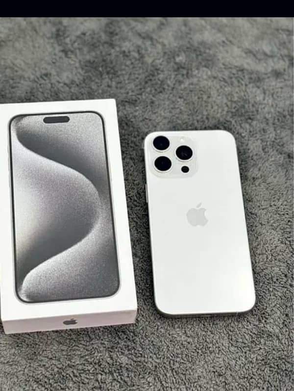 iPhone 15 pro max jv white 256gb BH94% 0