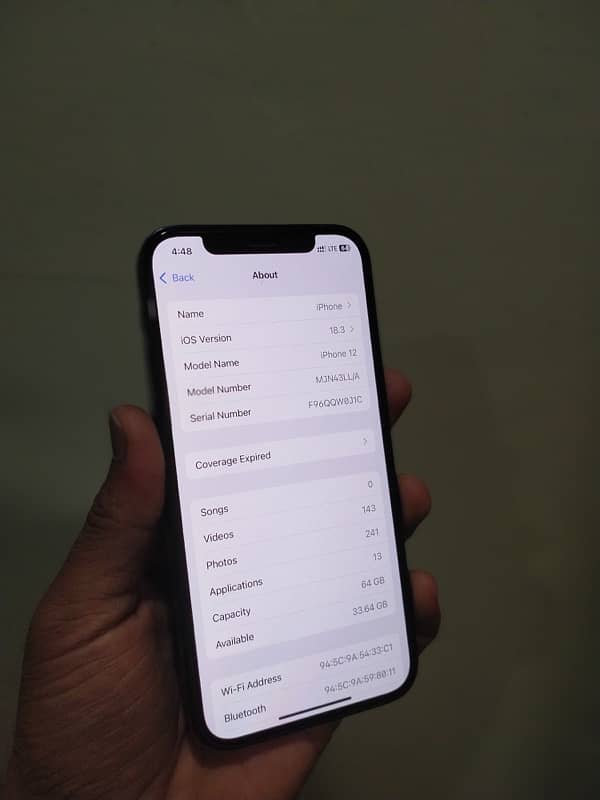 IPHONE 12 NON PTA 64GB FACTORY UNLOCKED ALL OK EXCHANGE POSSIBLE 5