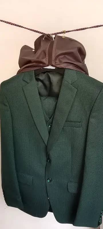 PENT COAT 3 PIECE SUIT GREEN 0