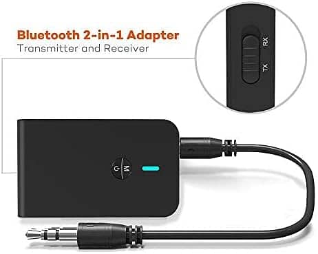 Bluetooth Transmitter,Bluetooth 5.0 for 3.5mm & RCA Stereo Sys for Car 15