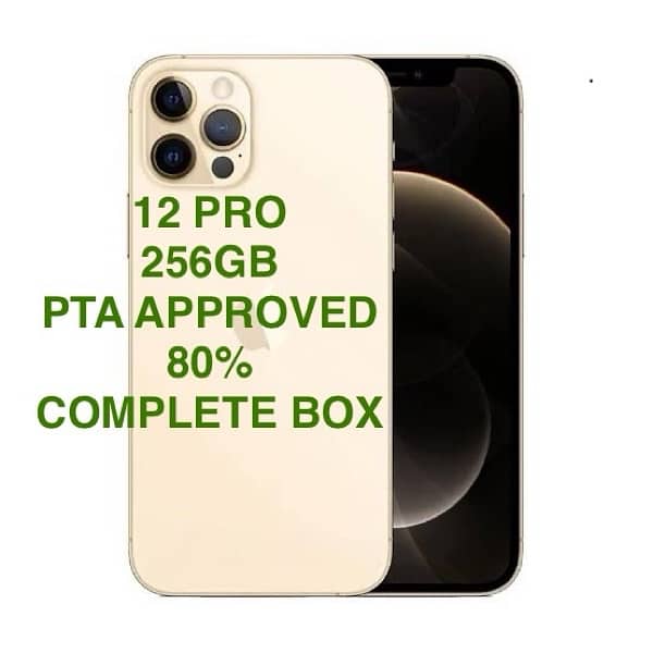 IPHONE 12 PRO 256GB PTA APPROVED 80 Battery Health Dual Physical Sim 0