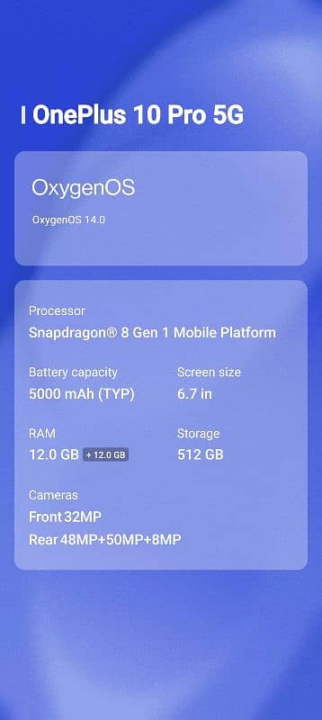 ONEPLUS 10 PRO EXTREME EDITION 12/512 GB 1