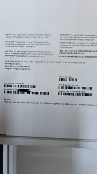 MacBook Pro 14” M4 with Nano Texture Display Ram 16 SSD 512 New 1