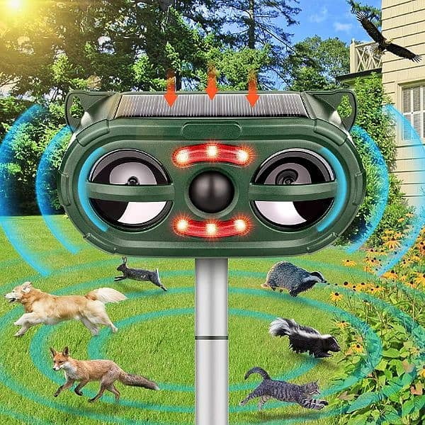 outdoor Solar birds Ultrasonic Animal Repeller Pest control waterproof 0